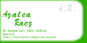 azalea racz business card